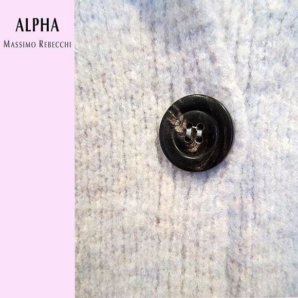 ALPHA MASSIMO REBECCHI NEW Italian Mohair Cardigan Sweater 40/S - Picture 8 of 12